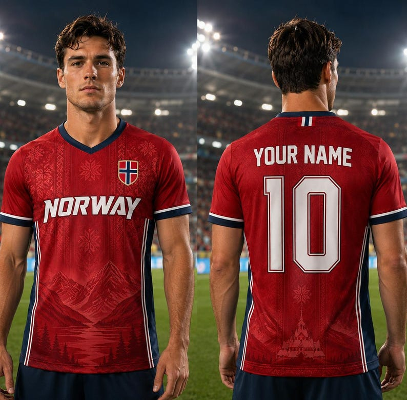 Cycling Gear Apparel - Norwegian football team fan jerseys sportswear