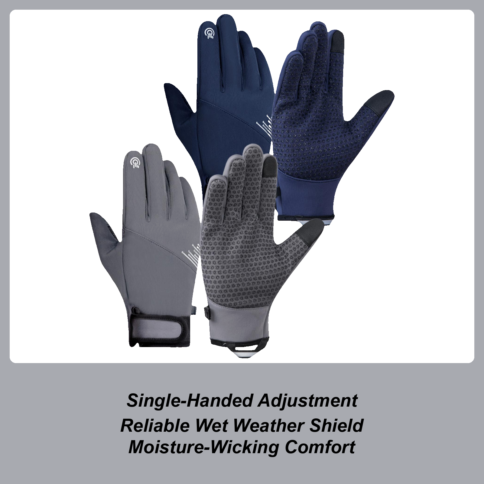 Cycling Gear Weather - Winter Gloves Windproof Touchscreen Cold Weather