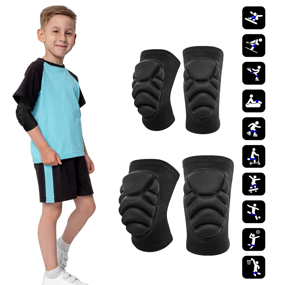 Youth Cycling Gear - 1Pair Kids Protective Knee and Elbow