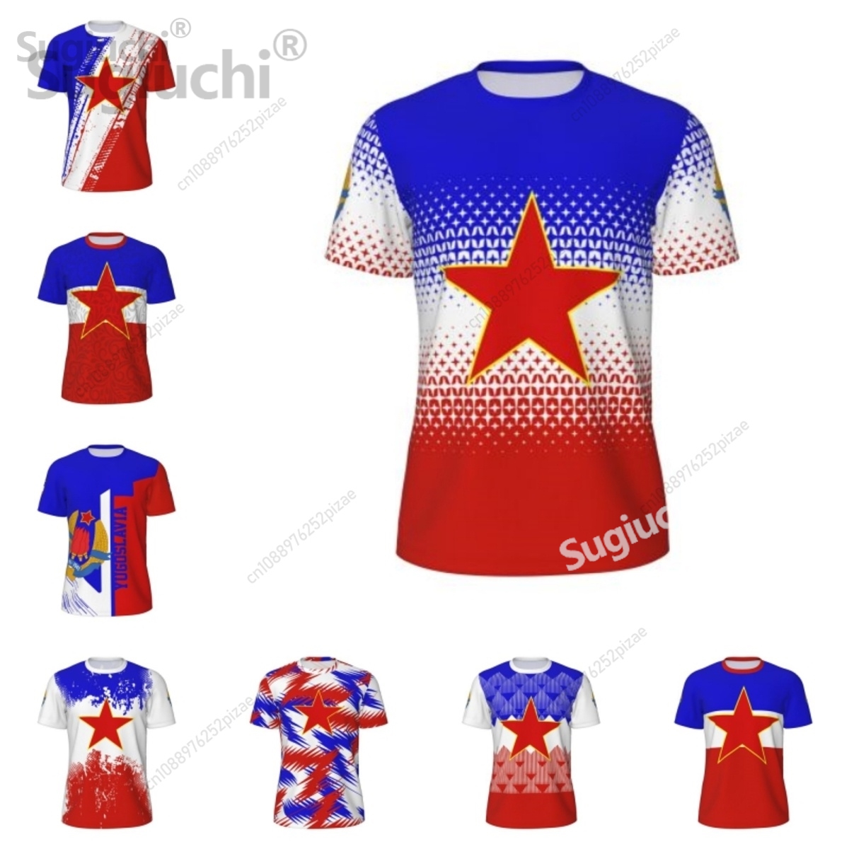 Cycling Jersey - 2025 New Yugoslavia 3D Printing Flag