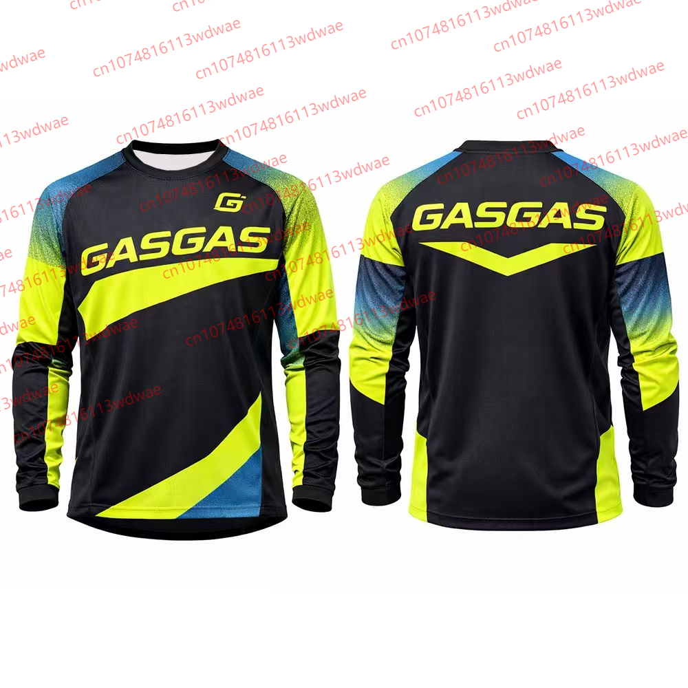 Cycling Gear Apparel - GASGAS Motocross Jersey Men Long Sleeve