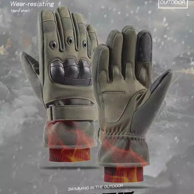 Cycling Gear In Winter - man Winter Gloves Men's Cold-Proof Thermal