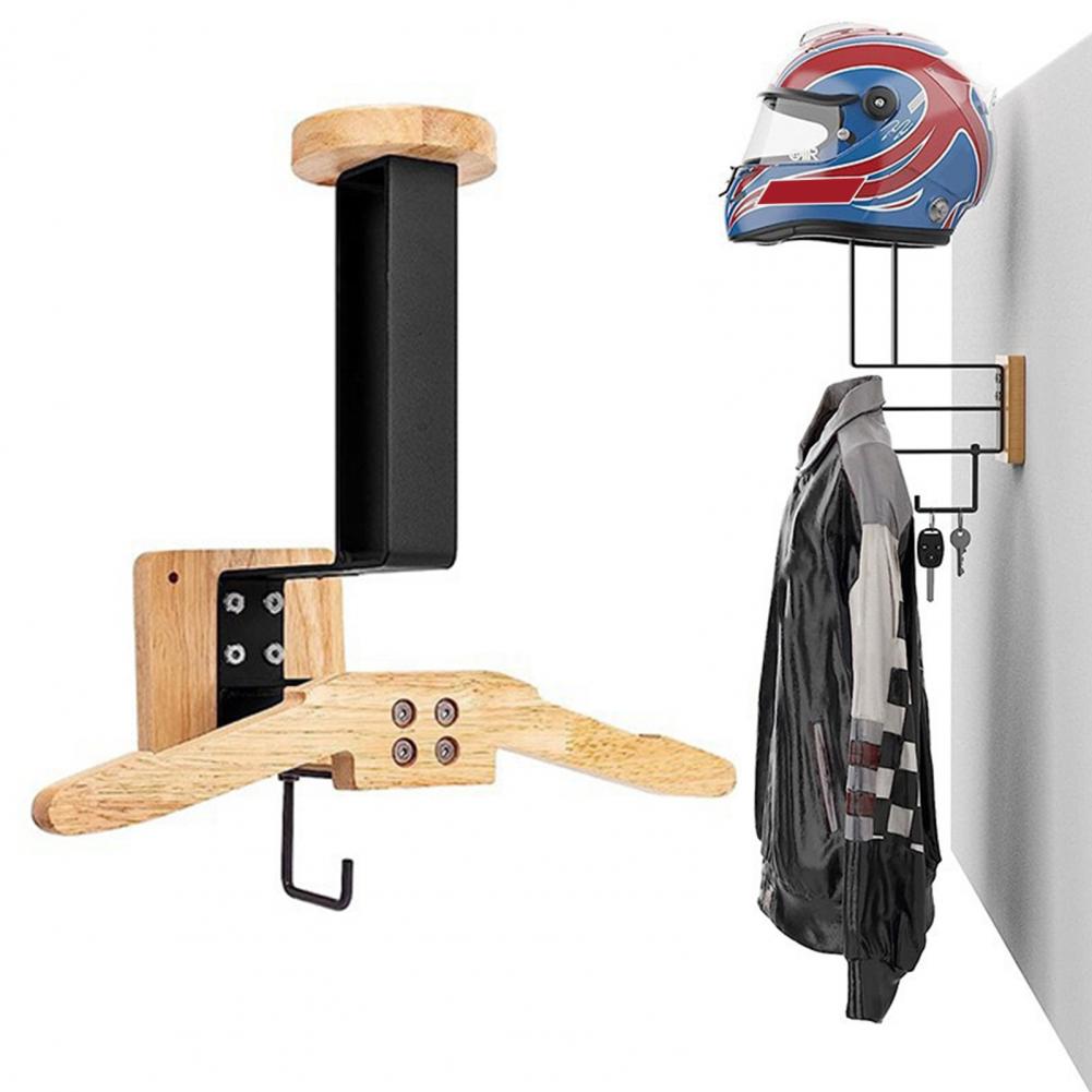 Cycling Gear Wall Organizer - Vest Hanger Wall Mount Motorcycle Helmet