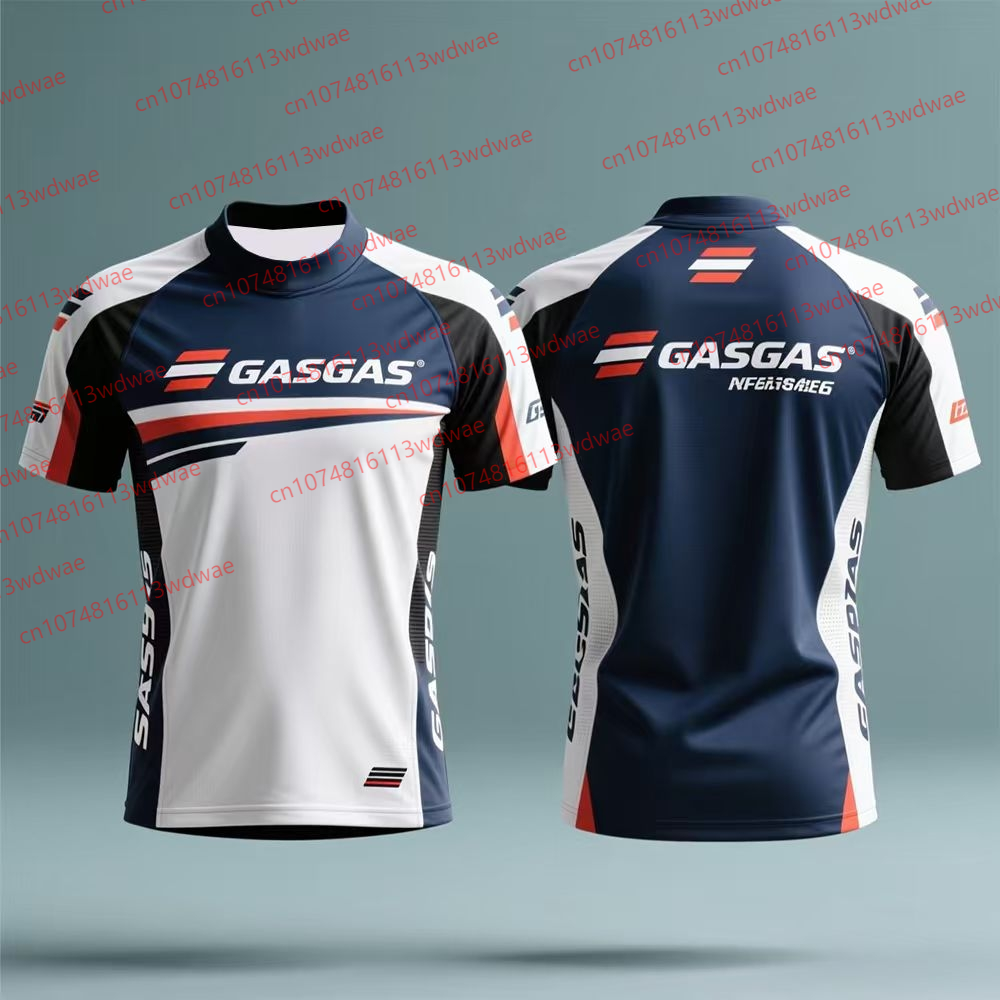 Cycling Gear Apparel - GASGAS Motocross Jersey Comfortable Men Short-sleeved