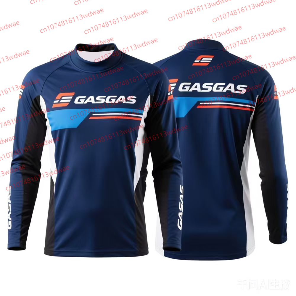 Cycling Gear Apparel - GASGAS Motocross Jersey Comfortable Men Long