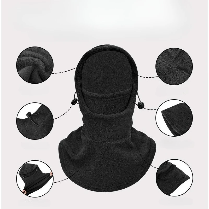 Cycling Gear Weather - Thermal Windproof Balaclava Fleece Lined Face