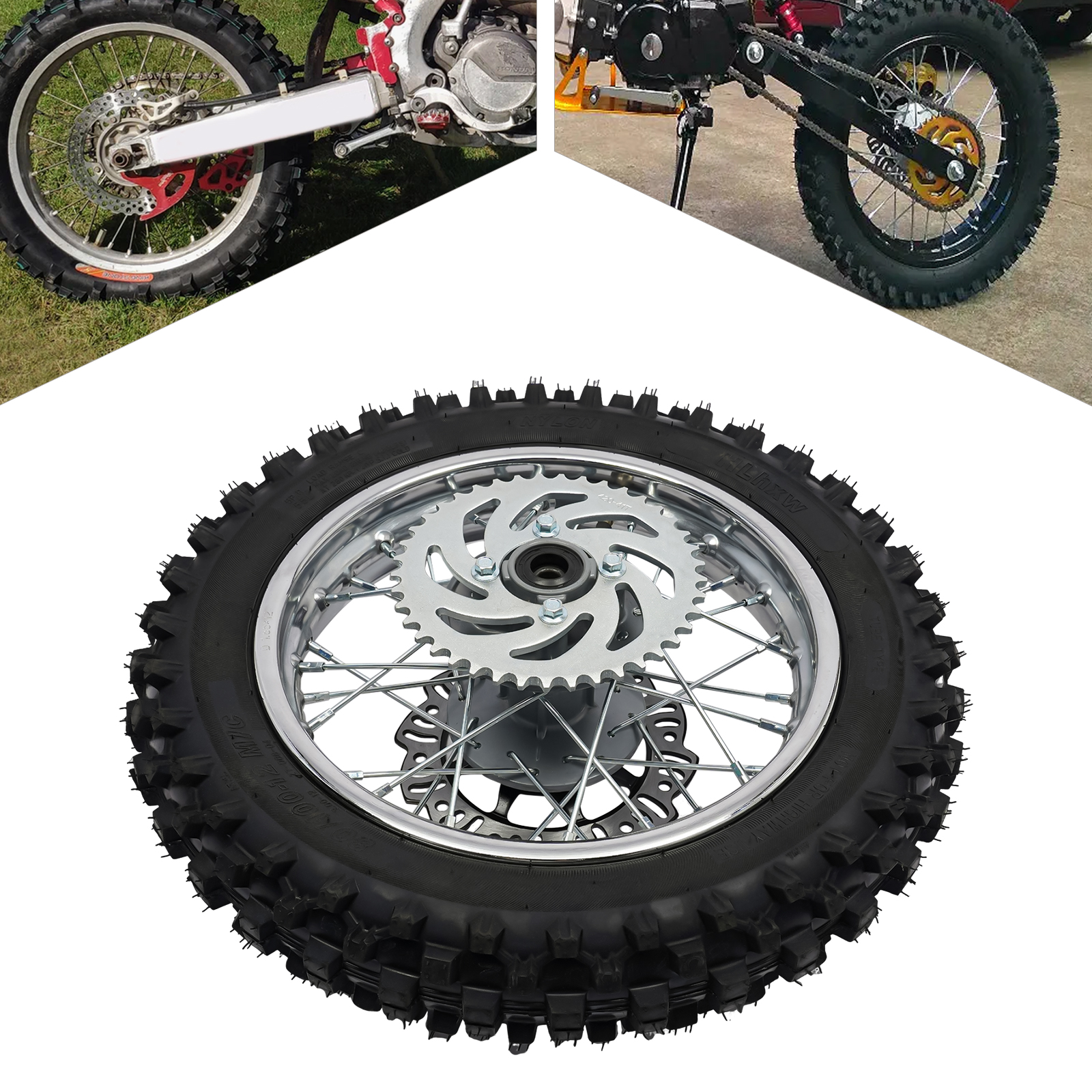 1PC Rubber 12-Inch Rear Wheel  – Cycling Gear Inches recenzja i cena