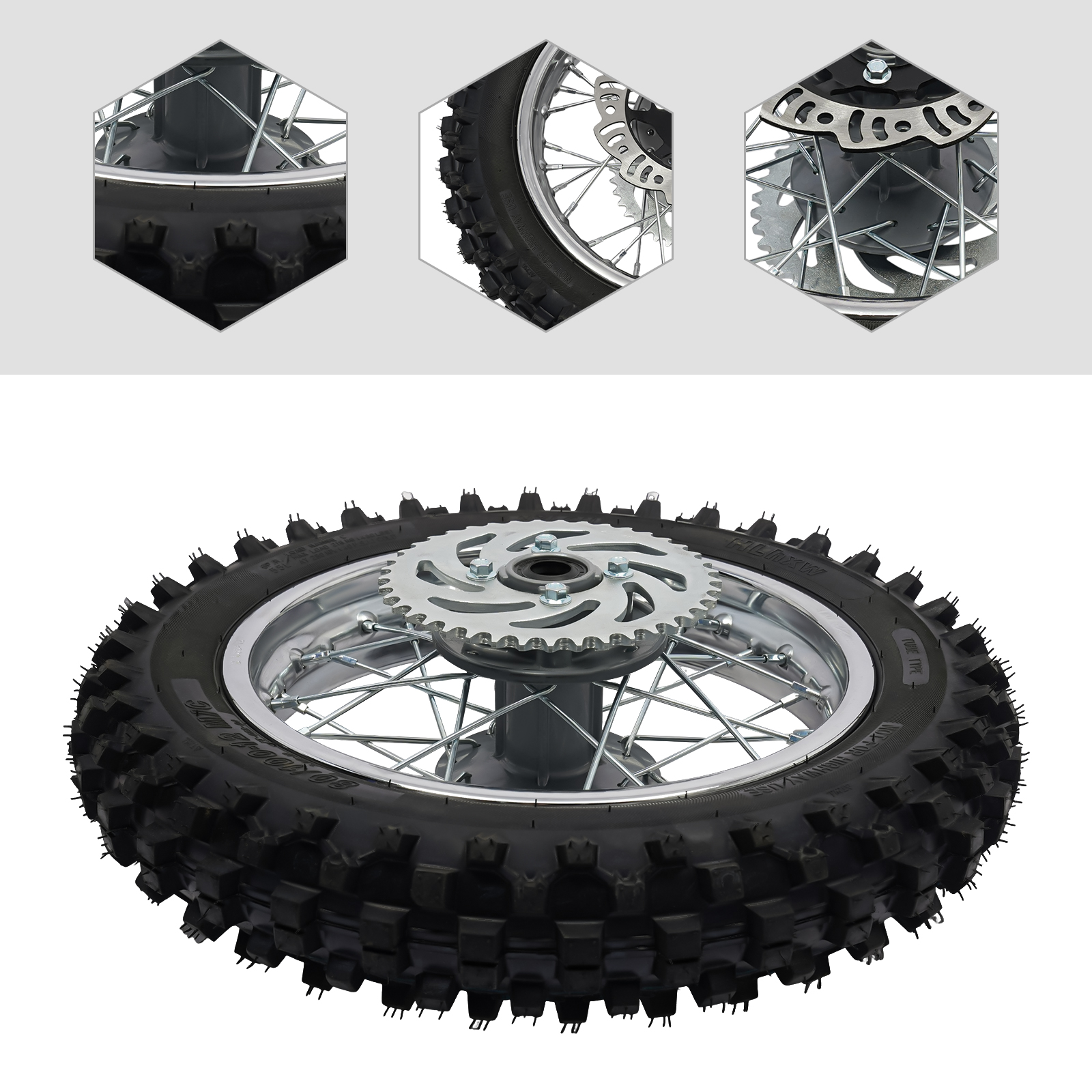 1PC Rubber 12-Inch Rear Wheel  – Cycling Gear Inches recenzja i cena