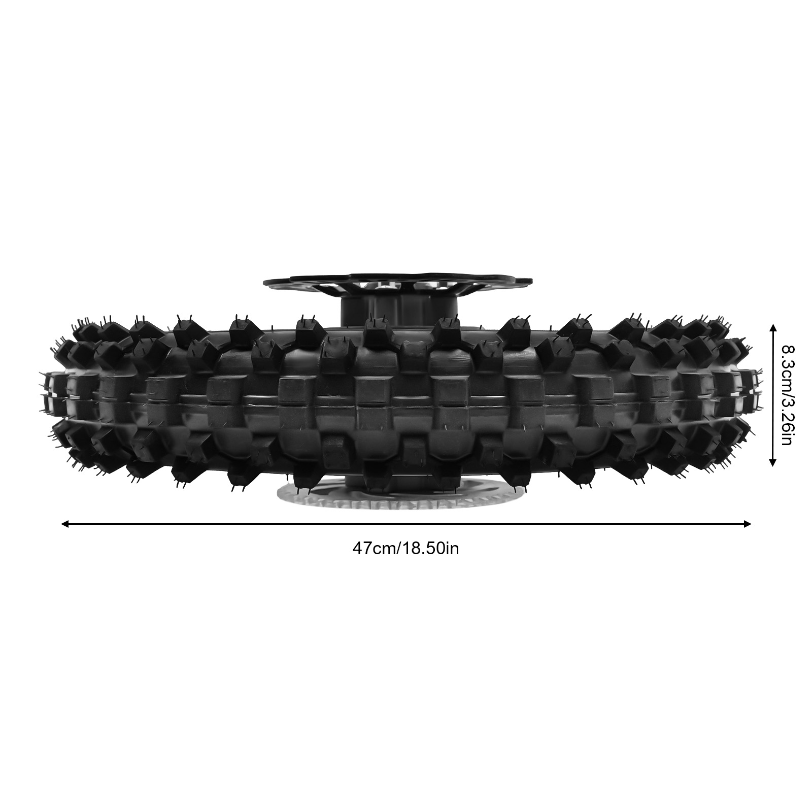 1PC Rubber 12-Inch Rear Wheel  – Cycling Gear Inches recenzja i cena