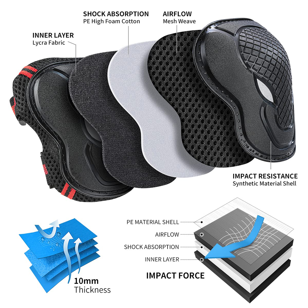 6PCS Adult/Youth Knee Pad Elbo – Youth Cycling Gear recenzja i cena