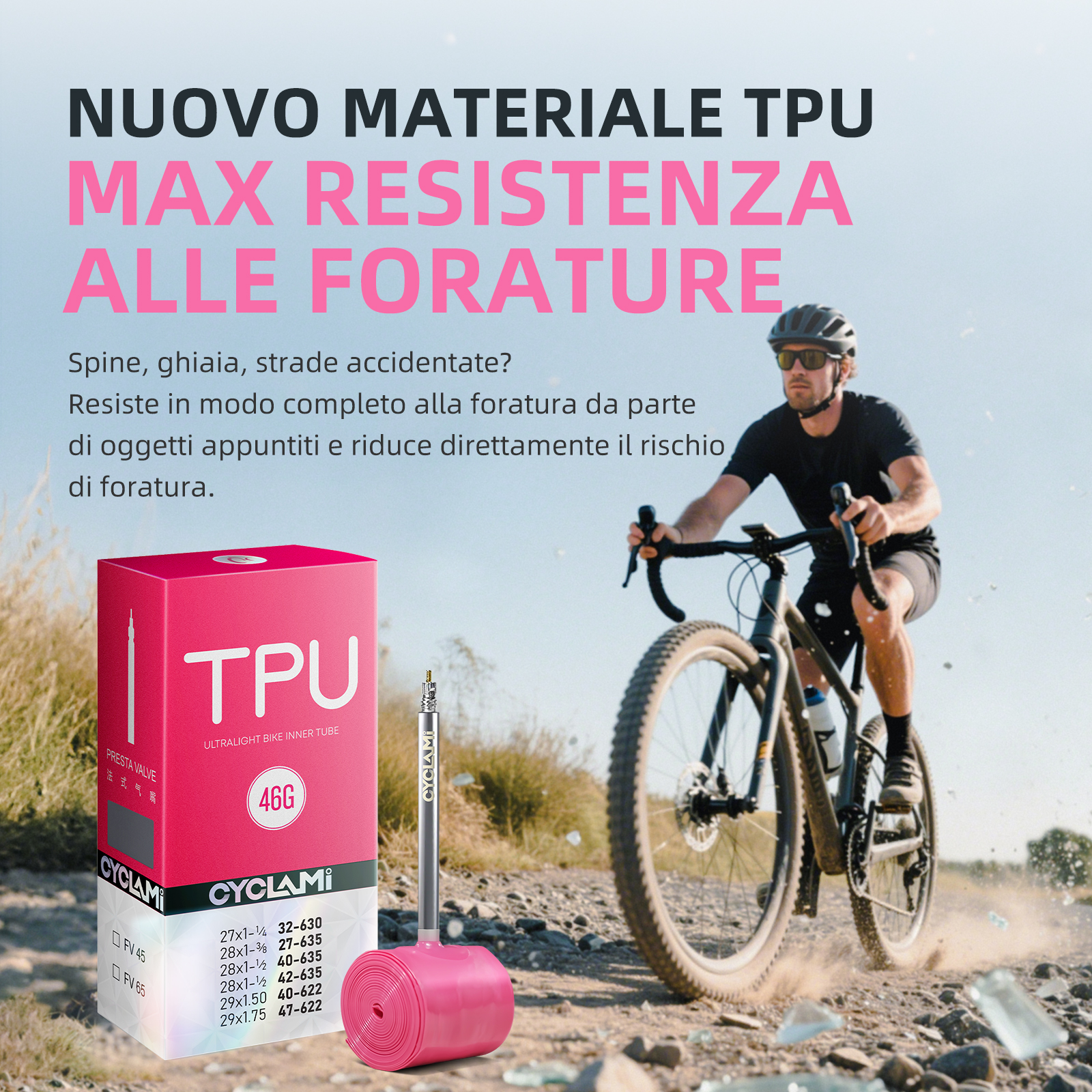 CYCLAMI Ultralight Bicycle Inn – Gravel Bike Tires recenzja i cena
