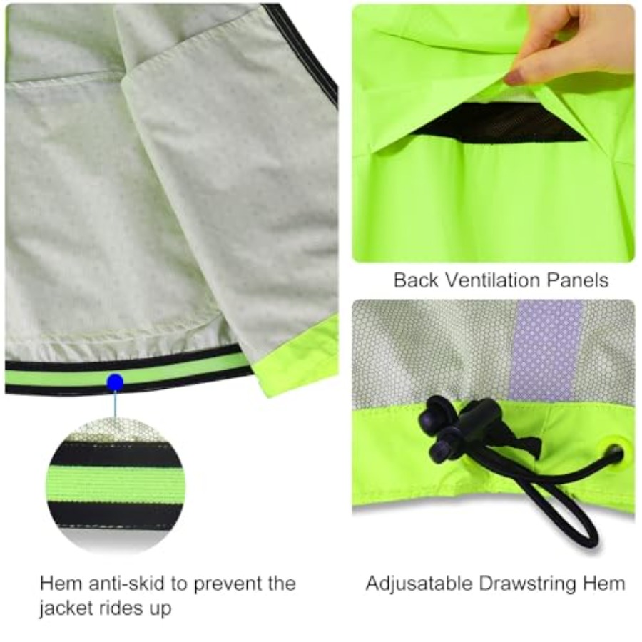 Men's Rain Jacket Waterproof W – Cycling Gear For Rain recenzja i cena