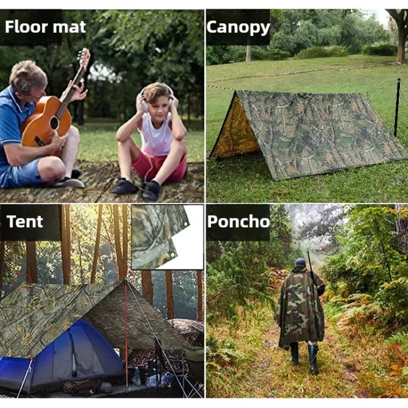 Tactical Camouflage Rain Ponch – Cycling Gear For Rain recenzja i cena