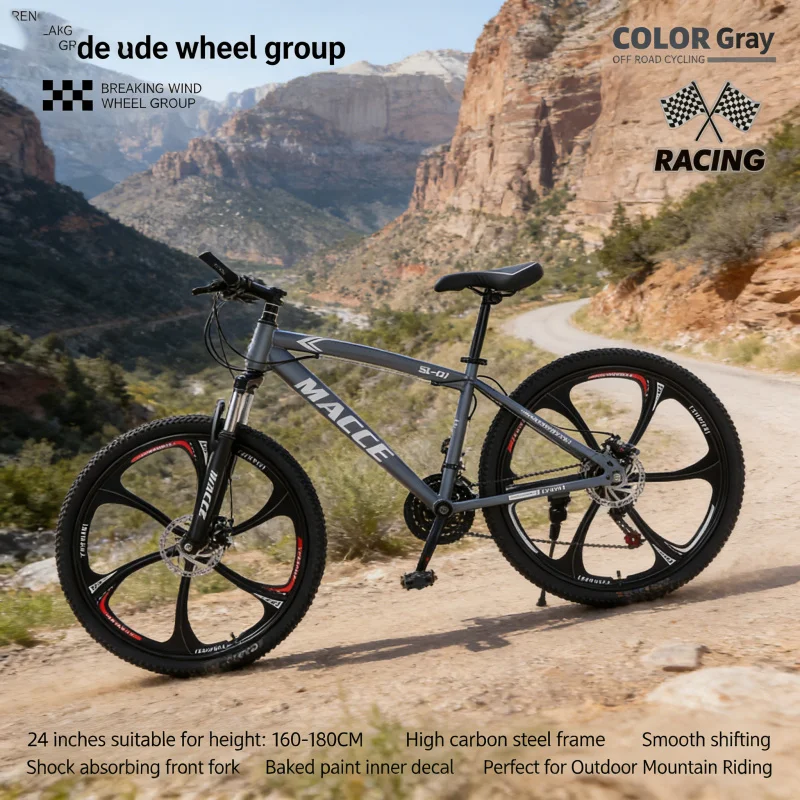 Adult Gray Six-Spoke High-End  – Cycling Gear Inches recenzja i cena