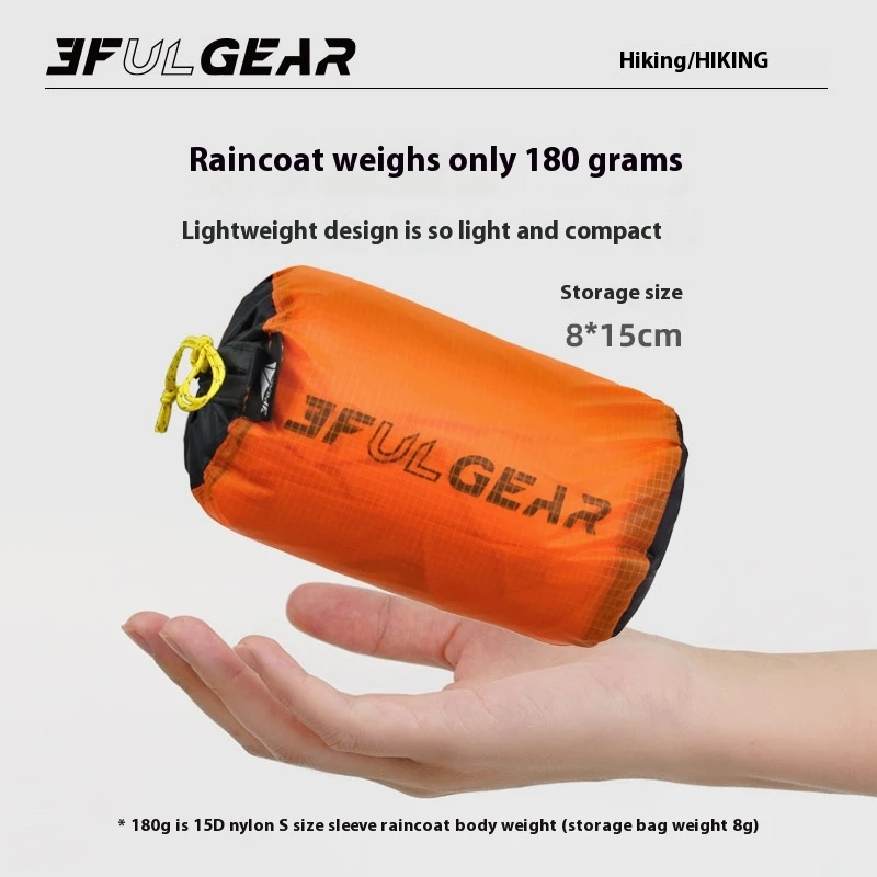 3F UL GEAR Zipper Raincoat 15D – Cycling Gear For Rain recenzja i cena