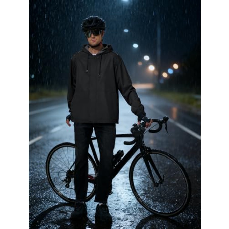 UIQUR Men's Rain Jacket Waterp – Cycling Gear For Rain recenzja i cena