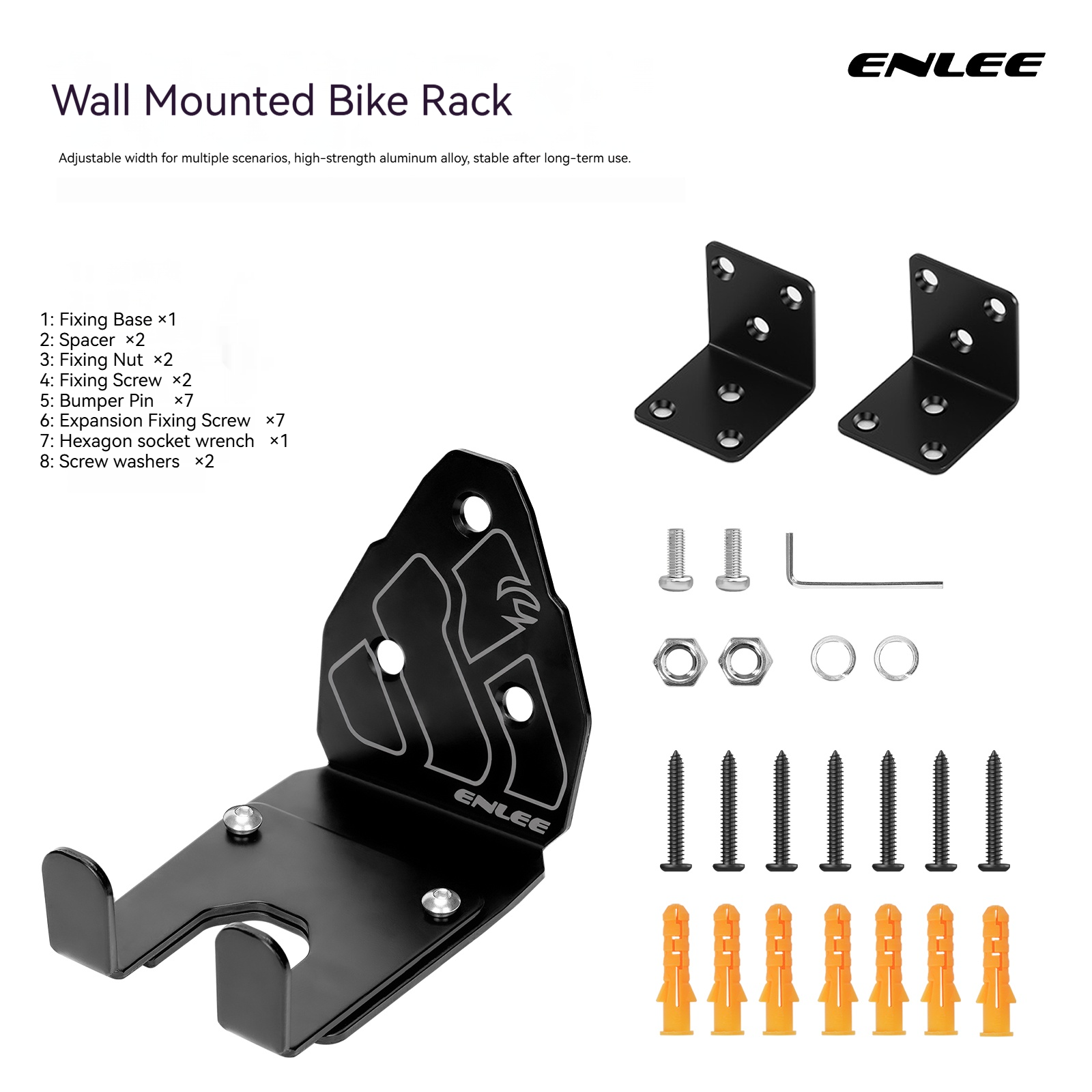 ENLEE Bicycle Rack Wall-Mounte – Cycling Gear Wall Organizer recenzja i cena