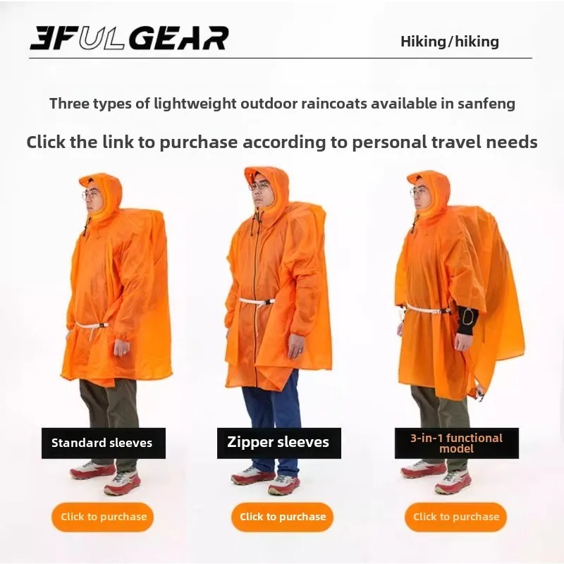 Ultralight Rain Poncho 3F UL G – Cycling Gear For Rain recenzja i cena