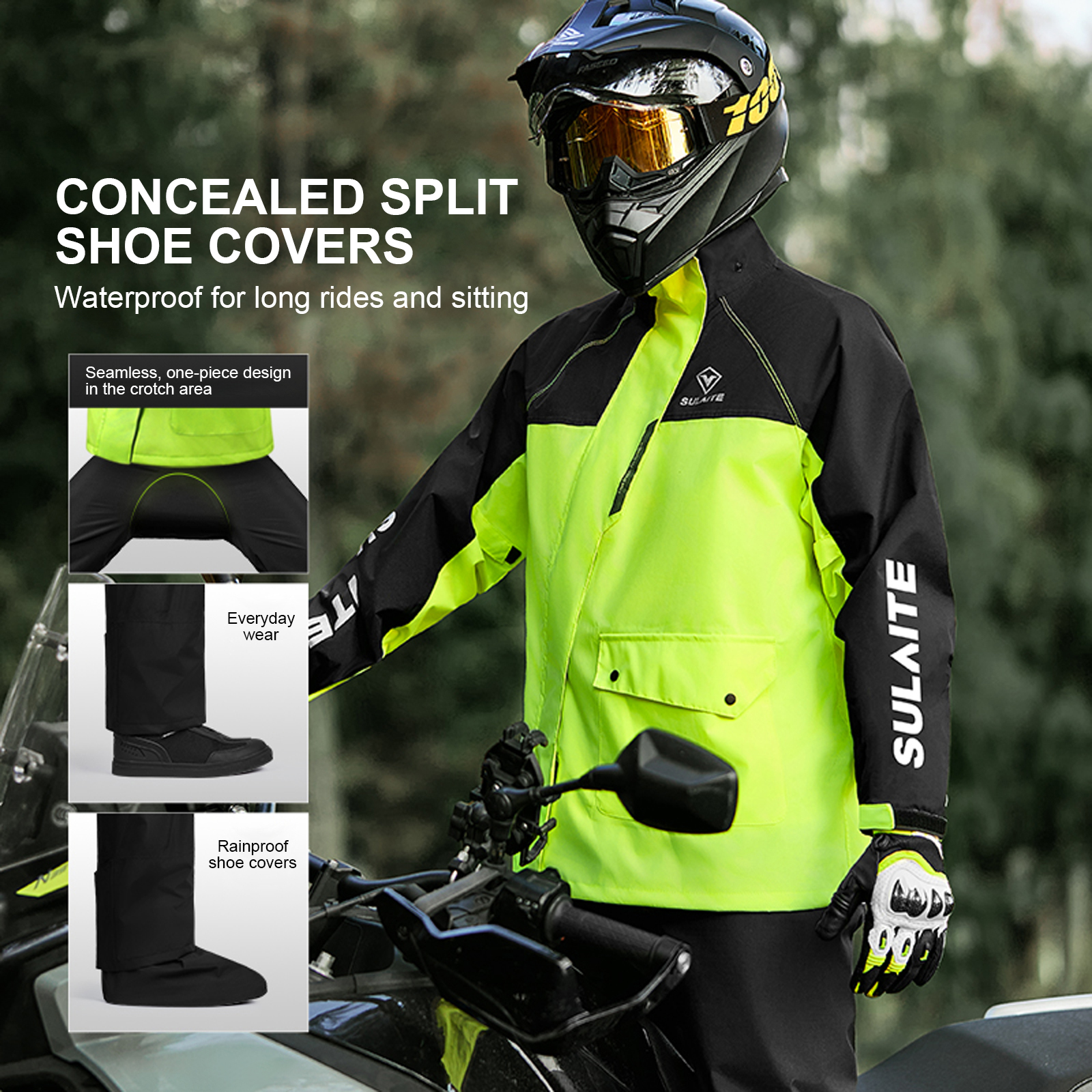 Motorcycle Rain Suit for Men & – Cycling Gear For Rain recenzja i cena
