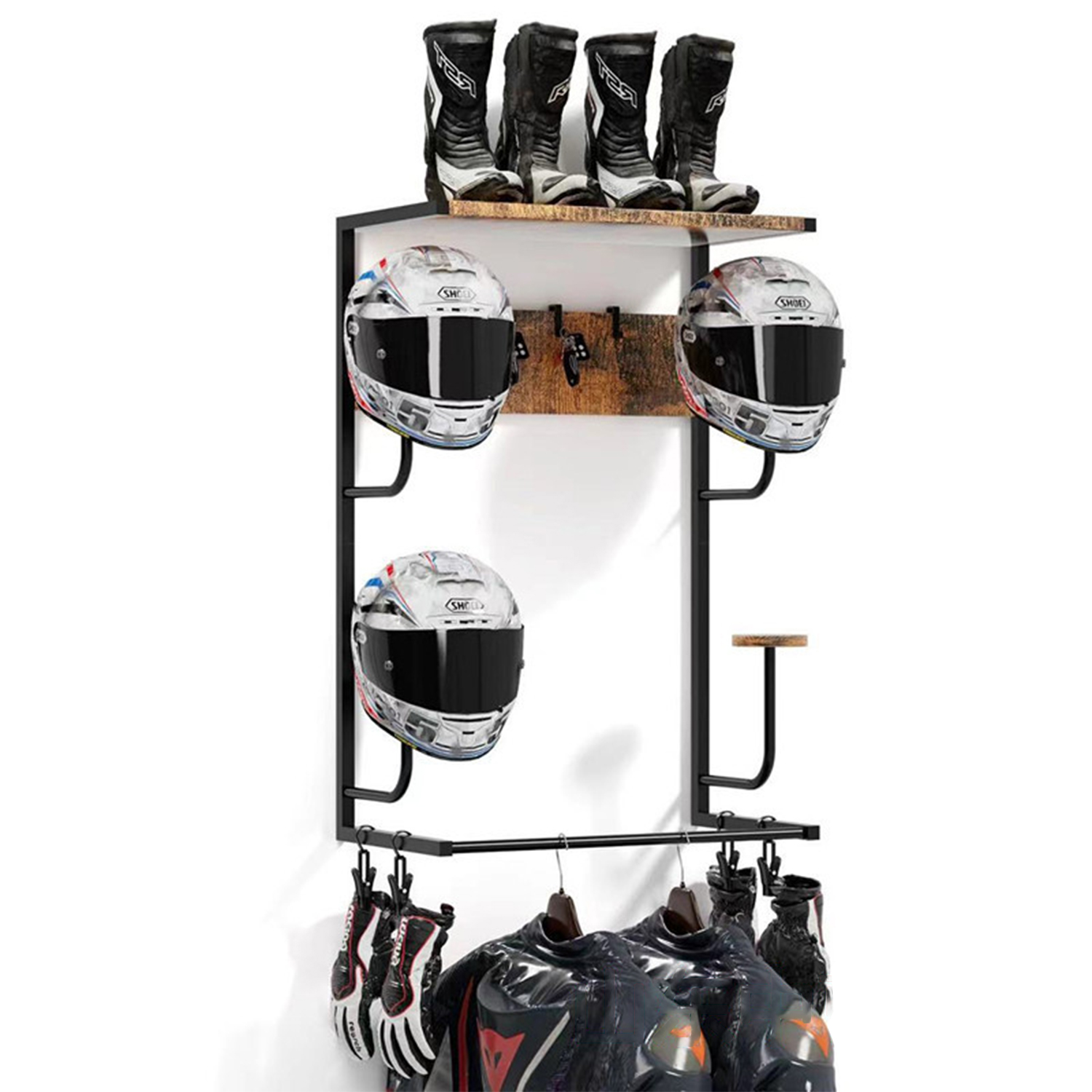 Motorcycle Helmet Holder, Wall – Cycling Gear Wall Organizer recenzja i cena