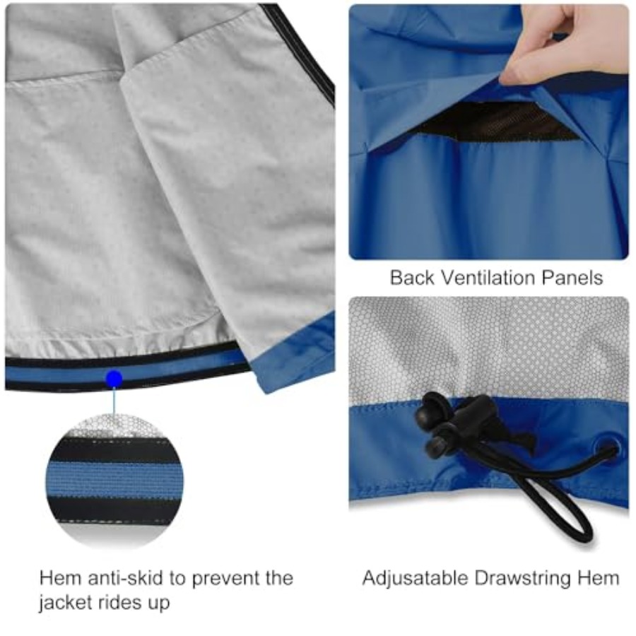 Men's Rain Jacket Waterproof W – Cycling Gear For Rain recenzja i cena