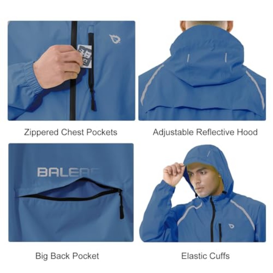 Men's Rain Jacket Waterproof W – Cycling Gear For Rain recenzja i cena